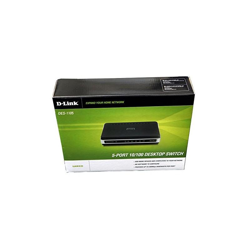 D-Link DES-1105 5-Port 10/100 Desktop Switch