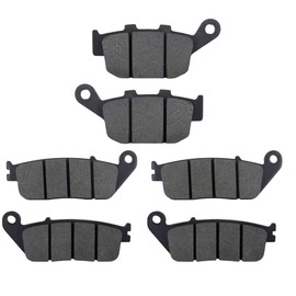 AHL Motorcycle Front and Rear Brake Pads Kit for Honda CB 400 Four V/V-II/W/W-II (NC36) 1997-1998/CBR 400 RR (NC29) Gull Arm 1990-1994 (3 Pairs Semi-Metal)