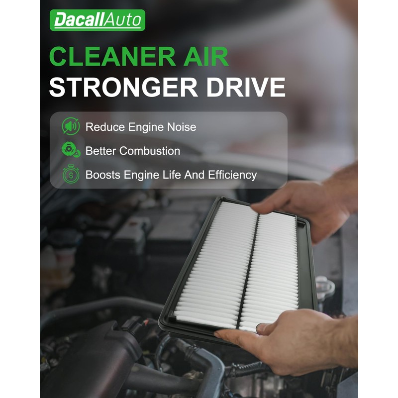 Dacall Activated Carbon Cabin & Engine Air Filter Set fit