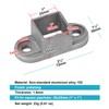 20 Pack 1 x 1 inch Square Post Flange Base,