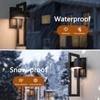 Easyusahome 2-Pack Modern Outdoor Wall Lights, 15W LED Exterior Lighting