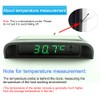 JIANWEI Car Solar Powered LCD Clock, Car Solar Powered LCD