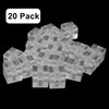Piutouyar 20 Pack Acrylic Corner Brackets, Clear Cube Corner Brace
