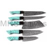KNIVES SET HANDMADE DAMASCUS STEEL CHEF KNIFE SET KITCHEN KNIVES