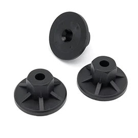 VVO Fasteners Plastic Windscreen Cowl or Scuttle Panel Nut, Black (Pack of 10)