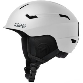 OutdoorMaster Deer Ski Helmet,Snowboard Helmet for Adults - Durable PC Shell, Protective EPS Foam & 12 Cooling Vents -Snow Helmets for Men, Women & Youth