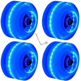 Paquete de 4 ruedas de 32 x 58 mm, 78 A, iluminadas, ruedas de patinaje con rodamientos instalados para interiores o exteriores, accesorios de patinaje y monopatín, 32 x 58 mm, 78A