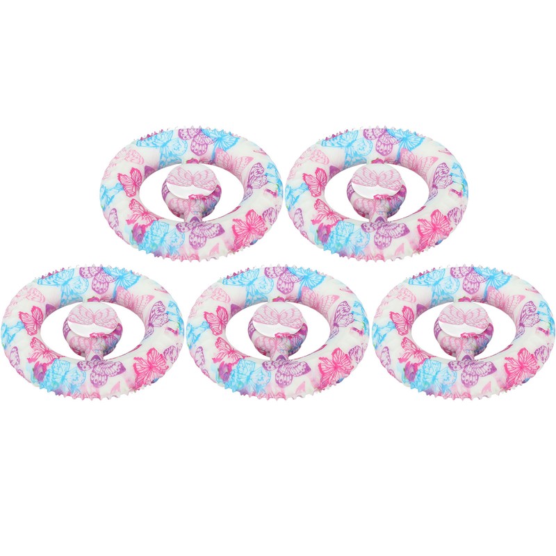 5PCS Round Hand Grip Ring Printed Silicone Fidget Toy Finger