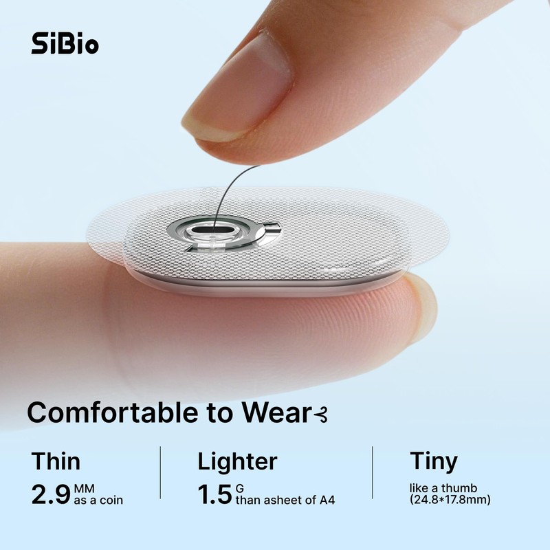 SIBIO KS3 Continuous Ketone Monitor - 14-Day Wearable Sensor for