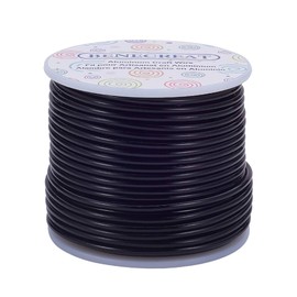 Benecreat Total Length 9.6 ft (24.5 m) Wire Diameter 0.1 inch (2.5 mm) Black Aluminum Wire, Colorful, Gardening, Figurine, Florist Decoration, Handicrafts, Artistic, Crafts, Auxiliary Materials