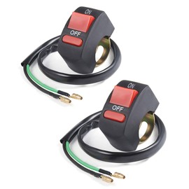 Flaconi 2 x motorcycle handlebar toggle switch, motorcycle toggle switch, motorcycle handlebar switch, motorcycle light switch, motorcycle headlight switch, for most motorcycles, off-road vehicles