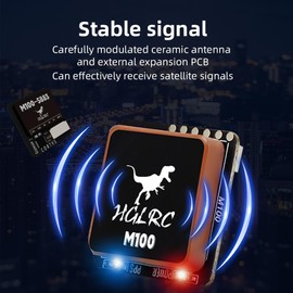 ZIJUNYUAN HGLRC M100-5883 GPS Compass Module, Upgraded Chip of the Tenth Generation Compatible with FPV Fixed Wing UAV