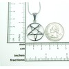 Inverted Pentacle Necklace, Waterproof Stainless Steel, Upside Down Pentagram Symbol