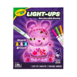 Crayola Light-Ups - Bunny, Light Up Toy Bunny, Reusable Coloring Toy, Glow in The Dark, Bunny Toy for Kids, Bunny Decor, 4+