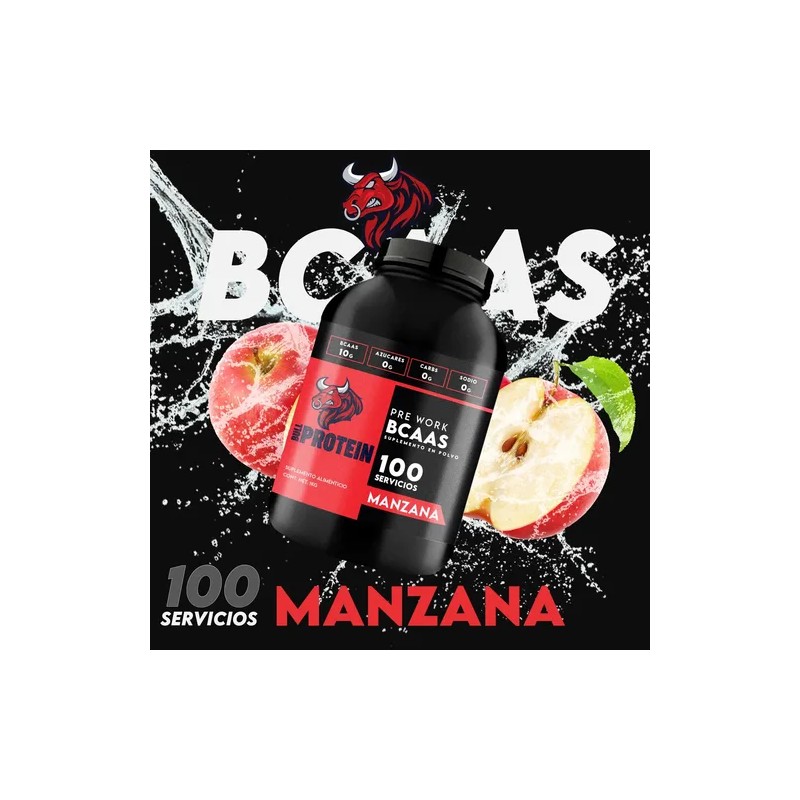 Aminoácidos Bcaas Bull Protein 1kg 100 Servicios Sabores