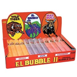 Dubble Bubble El Bubble Ii Bubble Gum Cigars, Assorted Fruit Flavors,