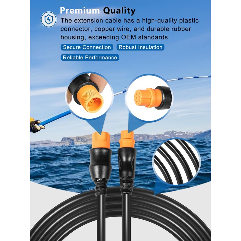 Replacement for Garmin 010-11617-32 Extension Cable 12-Pin, Compatible with 12-Pin