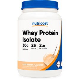 Nutricost Nutricost Whey Protein Isolate Powder (Cake Batter, 2LBS)
