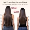 HOTBANANA Seamless Clip in Hair Extensions, 14 Inch 110g 7pcs