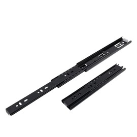 Coshar 1 Pair 10 Inch Full Extension Ball Bearing Drawer Slides Black Heavy Duty Full Extension Ball Bearing Drawer Slides for Dresser, Kitchen Cabinet, 10 Inch Black Enhanced