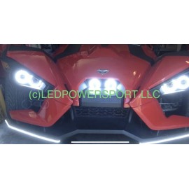 FT 2020 POLARIS SLINGSHOT 4x 8500 Lumen Brightness LED Headlights Kit CRISP WHITE