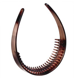 Dickly Women Toothed Headband Household Casual Pressing Hair Bundle Headdress Hair Hoop, Brown