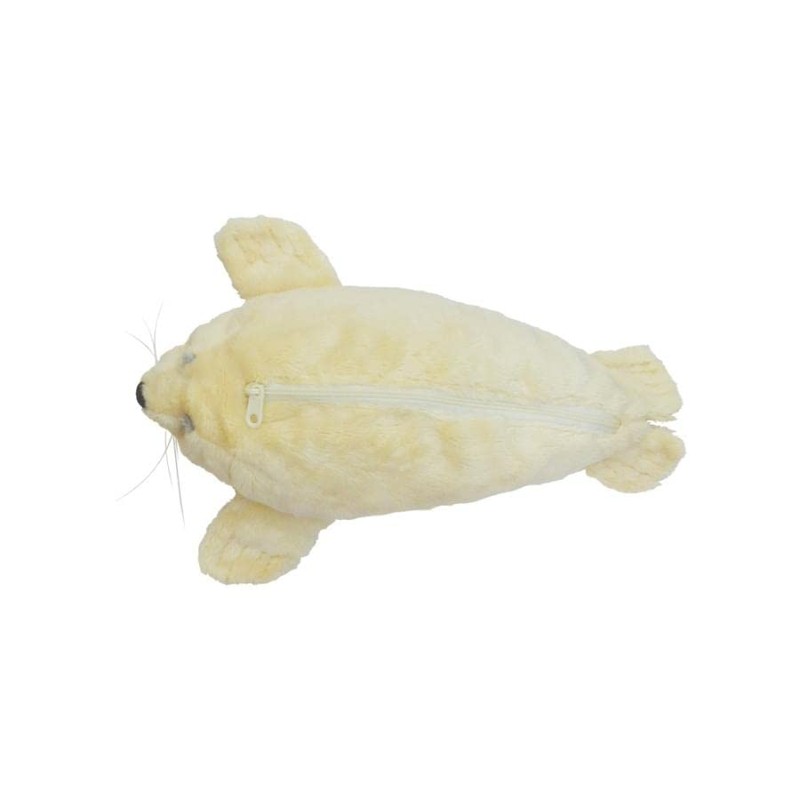 Yamanji Animal Pencil Case Sea Life Seal 11423 Off White