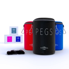 The Barkworth & Hathaway Collection Premium Grey Peg Bag for Washing Line with Shoulder Strap - Waterproof & Weather Resistant Ideal for Clothesline & Dryer