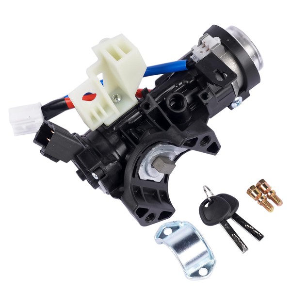 TEKKOAUTO Ignition Lock Switch Set & 2 Keys Assembly Replacement