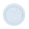 145mm Round Inspection Hatch Waterproof Cover IPX6 White 115mm Cut