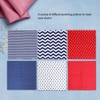 50x50cm 8Pcs Dot Star Stripe Print Pattern Cotton Cloth Fabric