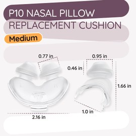 Nasal Pillow Cushion Replacement for Resmed AirFit P10 Frame Nose Pillow Medium, Silicone Nose Pad