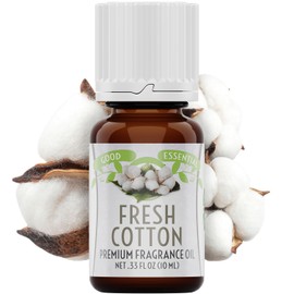 Good Essential - Fresh Cotton Fragrance Oil for Laundry, Dryer Balls, Soap Making, Candle Making, Lotions, Diffuser - 0.33 fl oz