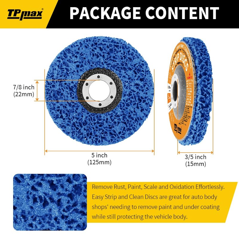 5 x 7/8 Inch Wire Stripping Discs for Rust and