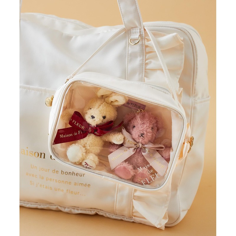 Maison de Fleur Pouch, Drawstring EC Limited Clear Pouch, M,