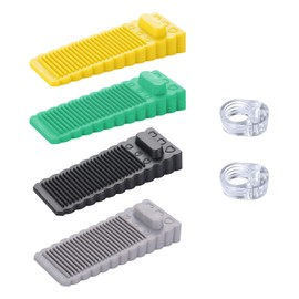 4 Pieces Rubber Door Stoppers with 2 Pieces Transparent Bearing for Door Handle, Shock Absorption, Anti-Slip, Anti-Collision, Protection for Doors and Windows Made of Rubber