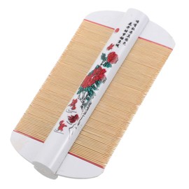 BIUDECO Double Sided Bamboo Comb for Dandruff Removal Scalp Brush with Dense Teeth for Women and Pets Lightweight Grooming Tool for Healthy Hair and Clean Scalp