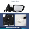 PIT66 Right Passenger Side Door Mirror Compatible with Honda Civic