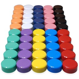 Magnets, 50 Pack Colorful Fridge Magnets, Cute Magnets for Fridge, Round White Board Magnets, Whiteboard Magnets Fridge for Locker Magnets, Kitchen, Office and Classroom