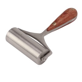 90mm Leather Roller, Wooden Handle Leather Press Roller Leather Craft Glue Laminating Tool for Leather Craft