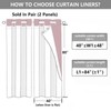 Simplebrand 100% Blackout Curtain Liner for Living Room, Thermal Insulated