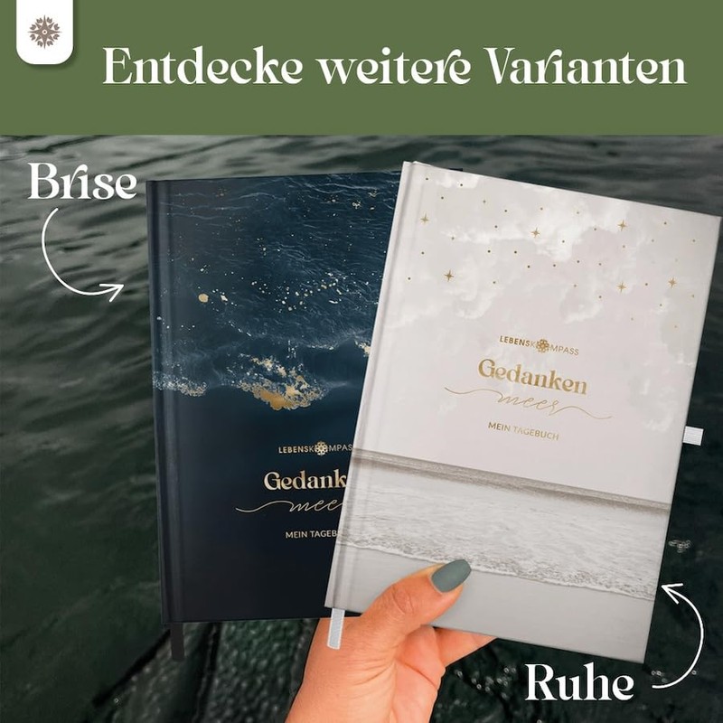 Lebenskompass® Gedankenmeer - Thought Diary "Peace" - Diary for Adults