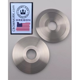 Crown Kirk Industrial Arbor Bench Grinding Washers 2-3/4" OD x 3/4" ID - Stainless Steel CNC Machined