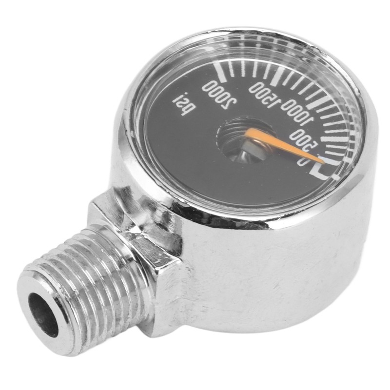2000psi Pressure Gauge 1/8NPT Mount CO2 Cylinder Filling Pressure Meter