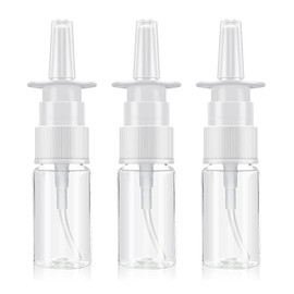 Quacc 3 PCS Empty Nasal Spray Bottles Refillable Nose Spray Bottle Clear Rhinitis Care Sprayer Direct Nose Spray Bottle Container for Home-made Saline Nasal Perfume - 10ml