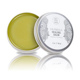 XAMANIA Pomada Cicatrizante con Caléndula, Cacao & Karité. Crema para Quemaduras, Eczema, Rozaduras, Tatuajes, Estrías y Cuidado de la Piel Seca. 60 g