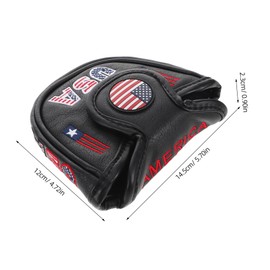Sosoport Putter Covers: Pu Mallet Putter Covers Half Mallet Small Golf Headcover Club Heads Protector for Women Men Golf Enthusiast