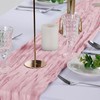 flohar 6 Pack Pink Cheesecloth Table Runner 9ft,17 x 108