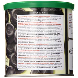 Taveners Licorice Drops, 200g 7.05 Ounce Tin