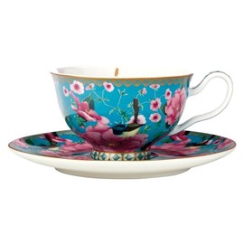 Maxwell & Williams Teas & C's Silk Road Footed Cup & Saucer 200ML Aqua Gift Boxed